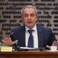 Zapatero, en el Senado.