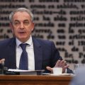 Zapatero, en el Senado.