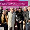 La candidata de Unión del Pueblo Leonés (UPL) a la Presidencia de la Junta, Alicia Gallego, durante su visita a Bembibre (León) este jueves.