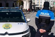 Un agente de la Policía Local de Burgos en una imagen de archivo.