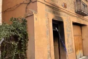 Incendio de la casa ocupada de San Millán en 2023.