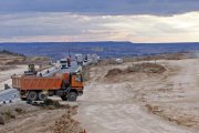 Obras de autovía del Duero en uno de los tramos de Soria, en una imagen de archivo.