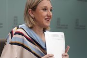 La vicepresidenta de la Junta de Castilla y León y consejera de Familia e Igualdad de Oportunidades, Isabel Blanco, comparece en rueda de prensa posterior al Consejo de Gobierno