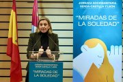 La vicepresidenta de la Junta de Castilla y León y consejera de Familia e Igualdad de Oportunidades, Isabel Blanco, inaugura la jornada sociosanitaria Senda Castilla y León ''Miradas de la soledad''.