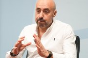 Óscar Lobo, en un momento de la entrevista con El Mundo de Castilla y León.