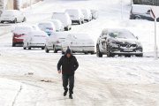 Temporal de nieve en Guijuelo, en Salamanca, por la borrasca Ingrid