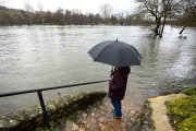 Crecida del río Águeda a su paso por Ciudad Rodrigo (Salamanca).