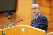 Antonio Silván, durante una intervención en el Senado.