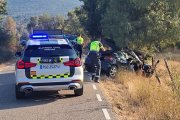 Accidente mortal de un vehículo en Soria el pasado mes de agosto.