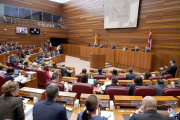 Las Cortes de Castilla y León durante un pleno. ICAL