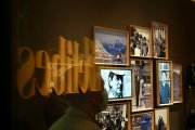 La muestra en la sala de La Pasión recibe al visitante con una suerte de álbum familiar de la familia Delibes, en el que no faltan vídeos. REPORTAJE GRÁFICO: MIRIAM CHACÓN / ICAL.