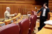 Tudanca e Igea en un pleno de las Cortes. ICAL