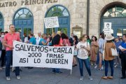 Manifestación de la familia y amigos de Carla. SANTI OTERO