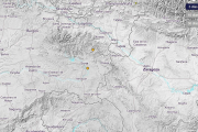 Ubicación de los terremotos en Alconaba y San Pedro Manrique en el mapa del Instituto Geográfico Nacional. EM