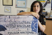 La inspectora de la Policía Nacional de Valladolid, Clara del Rey, en la comisaría de Delicias.- PABLO REQUEJO