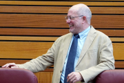 Francisco Igea, en el pleno de este miércoles en las Cortes de Castilla y León.-ICAL