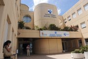 Acceso al hospital Santiago Apóstol de Miranda de Ebro, en Burgos