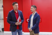 Daniel de la Rosa, junto al secretario de Organización del PSOE de Segovia, Sergio Iglesias.
