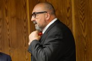 Koldo García durante su comparecencia en la Comisión del Senado en abril de 2023.