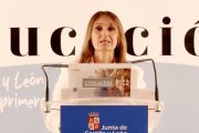 La consejera de Educación, Rocío Lucas, en la presentación del nuevo curso escolar en Castilla y León.