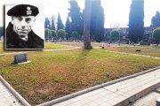 Cuadrícula bajo la que se encuentra el militar burgalés Antonio Ortega, en la fosa 9 del cementerio de Alicante.