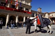 Celebración del pregón a caballo organizado por la Cofradía de las Siete Palabras de Jesús en la Cruz