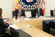 Primera reunión de la Mesa de las Cortes de Castilla y León de esta XII Legislatura.