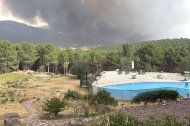 Incendio en el municipio abulense de San Bartolomé de Pinares.