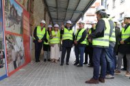 El alcalde de Zamora, Francisco Guarido, y el presidente de la Junta de Castilla y León, Alfonso Fernández Mañueco, informan sobre las obras del Mercado de Abastos.