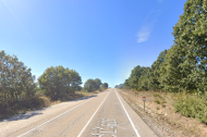 La carretera CL-626 en el kilómetro 173 cerca de Guardo (Palencia).