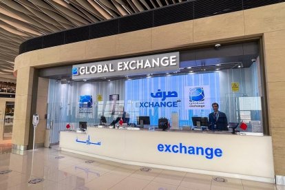 Oficina de Grupo Global Exchange en el aeropuerto de Baréin.- E. M.