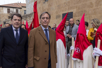 El presidente de la Junta de Castilla y León, Alfonso Fernández Mañueco, asiste al acto del Indulto del Preso de Salamanca.