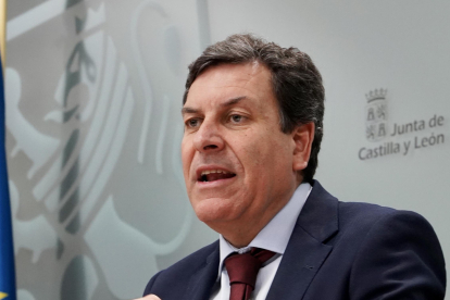 El consejero de Economía y Hacienda y portavoz de la Junta, Carlos Fernández Carriedo.