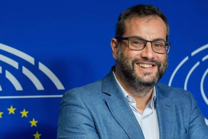 El eurodiputado socialista Ibán García del Blanco en el Parlamento Europeo