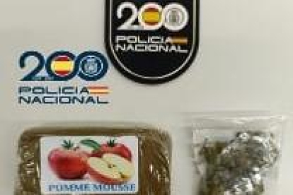 Sustancias incautadas por la Policía Nacional.