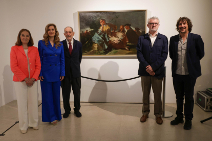 Presentación de la obra 'La cita', de Goya, dentro de un proyecto del Museo del Prado y Telefónica