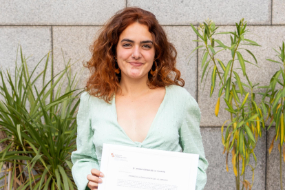 Diana Zayas, galardonada en el ciclo de Gestión Forestal y del Medio Natural en los I Premios a la Excelencia de los Centros Integrados de FP Agrarias