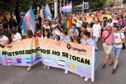 Manifestación por el Día del Orgullo celebrada el pasado jueves en Valladolid
