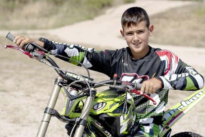 Jorge Fernández, piloto de trial del moto Club Bierzo. ICAL