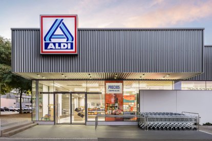 El exterior de un supermercado de Aldi