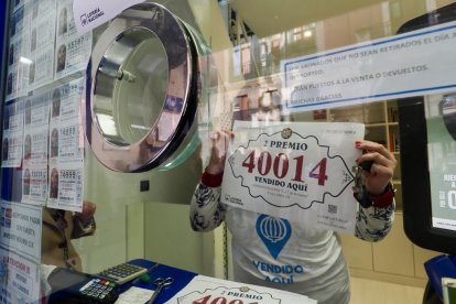 Administración de la calle Lencería de Valladolid donde ha caído el segundo premio.