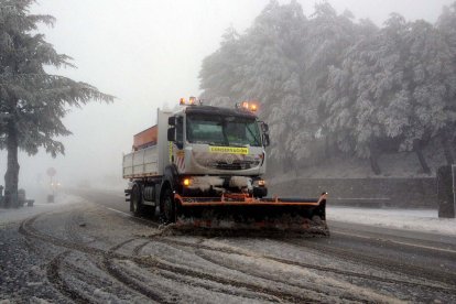 Nieve en Puerto El Pico en una imagen de archivo