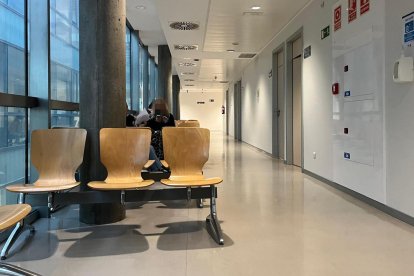 Sala de espera en el Hospital Río Hortega de Valladolid