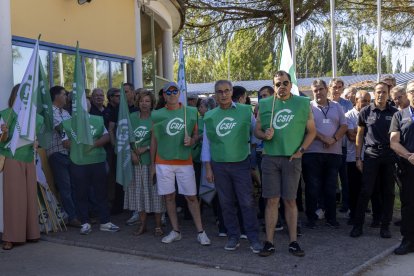 Protesta de las funcionarios de prisiones en Salamanca