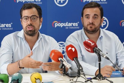 Eduardo Carazo y José Ángel Alonso, donde de los miembros del PPCyL incorporados por Tellado a su equipo.