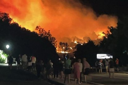 Foto del incendio de Mombeltrán en Ávila