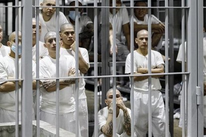 Una imagen de una cárcel de El Salvador