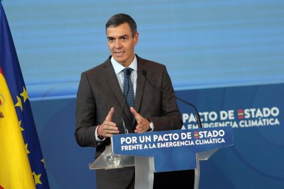 El presidente del Gobierno, Pedro Sánchez, participa en Ponferrada en la segunda jornada de la Convención por un Pacto de Estado frente a la Emergencia Climática