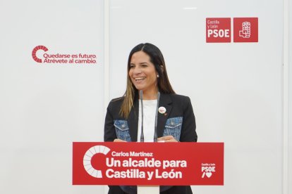 La vicesecretaria general del PSOE de Castilla y León y viceportavoz en las Cortes, Nuria Rubio.