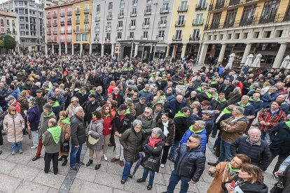 Manifestación para reivindicar la reapertura del directo Madrid-Aranda de Duero-Burgos.